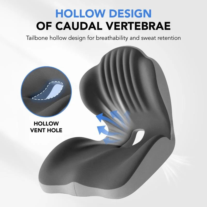 Memory Foam Seat Cushion Contoured Sitting Pad
