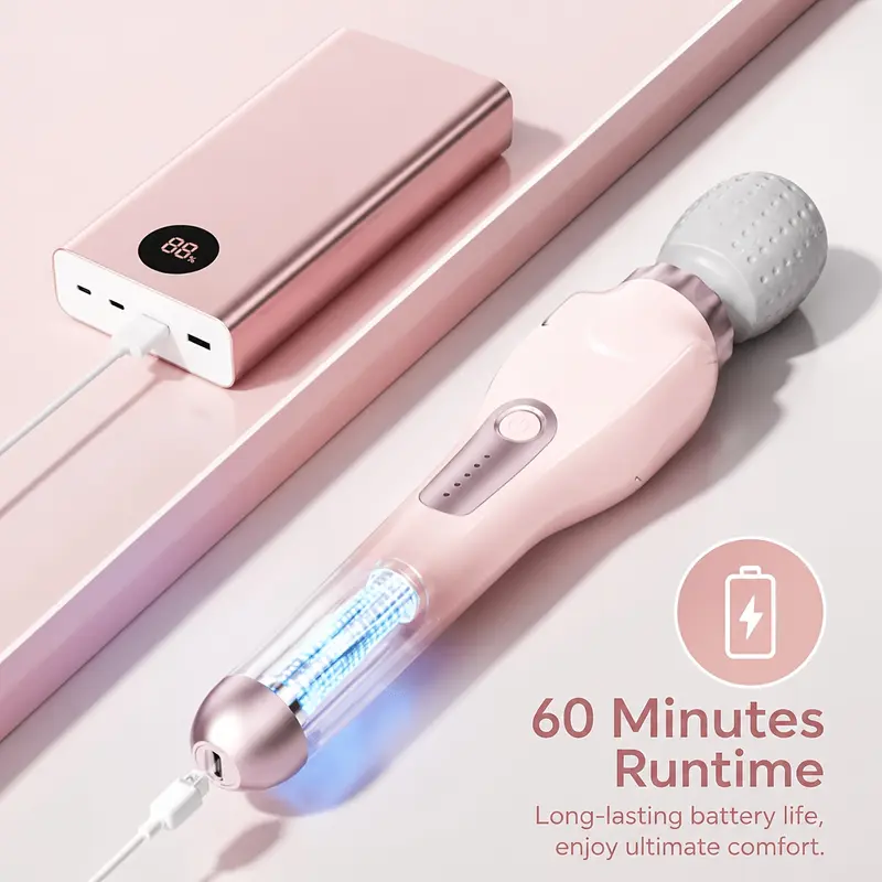 180° foldable massager, portable handheld massage stick, USB charging, 5 speed settings, rotating relaxation massage, whole-body vibration massage, for neck, back, legs, and waist, an ideal holiday gift, Christmas gift