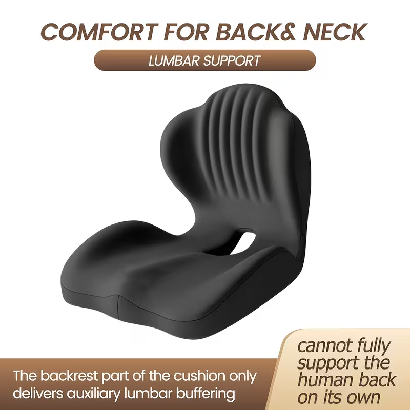 Memory Foam Seat Cushion Contoured Sitting Pad