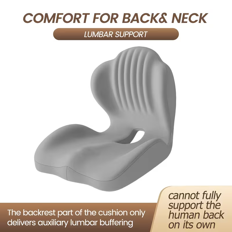 Memory Foam Seat Cushion Contoured Sitting Pad