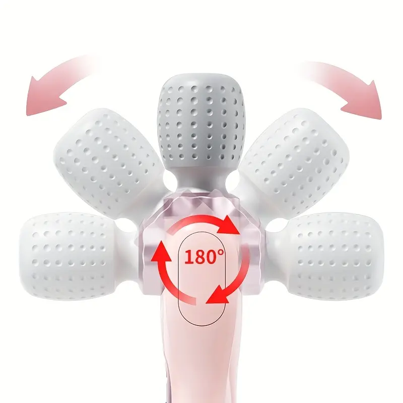 180° foldable massager, portable handheld massage stick, USB charging, 5 speed settings, rotating relaxation massage, whole-body vibration massage, for neck, back, legs, and waist, an ideal holiday gift, Christmas gift