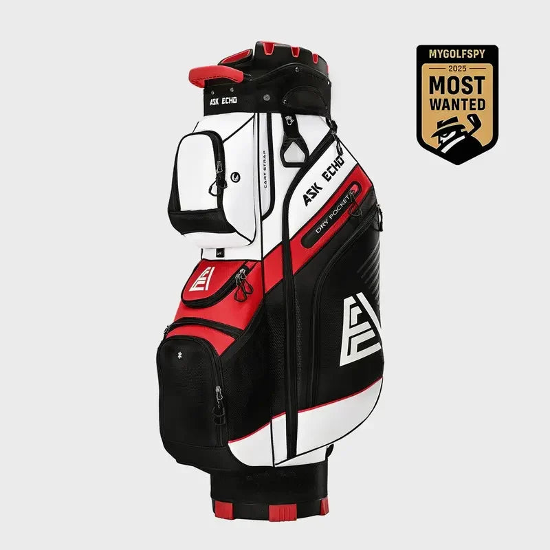Golf T-Lock 14-Way Cart Bag – Quiet, Stable & Spacious