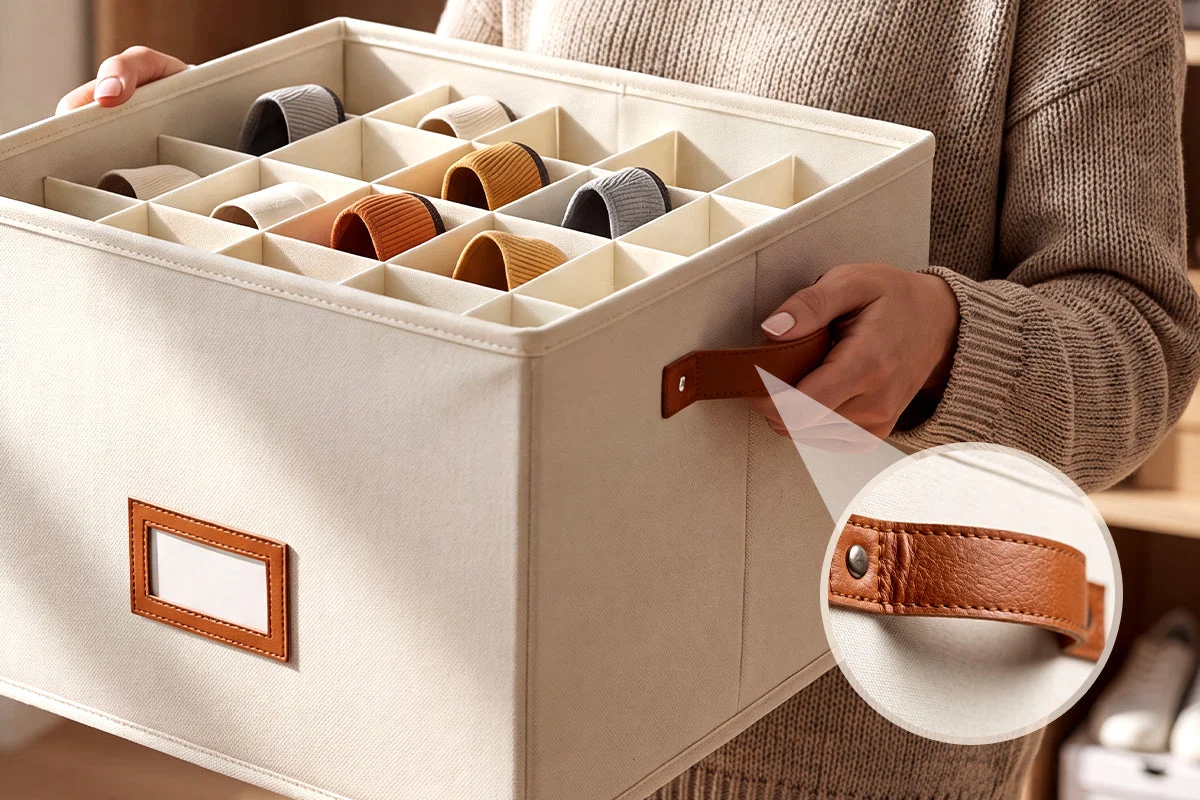 👟 Fabric Shoe Organizer Storage Box – Foldable, Large Capacity, Dustproof & Breathable for Closet & Bedroom 🧺✨