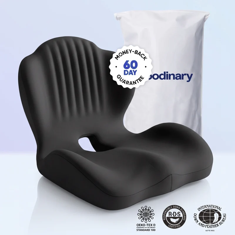 Memory Foam Seat Cushion Contoured Sitting Pad