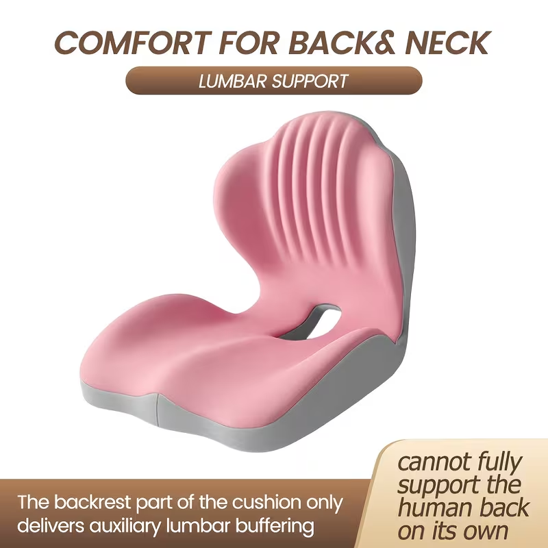 Memory Foam Seat Cushion Contoured Sitting Pad